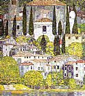 Gustav Klimt Chiesa a Cassone Sul Garda painting